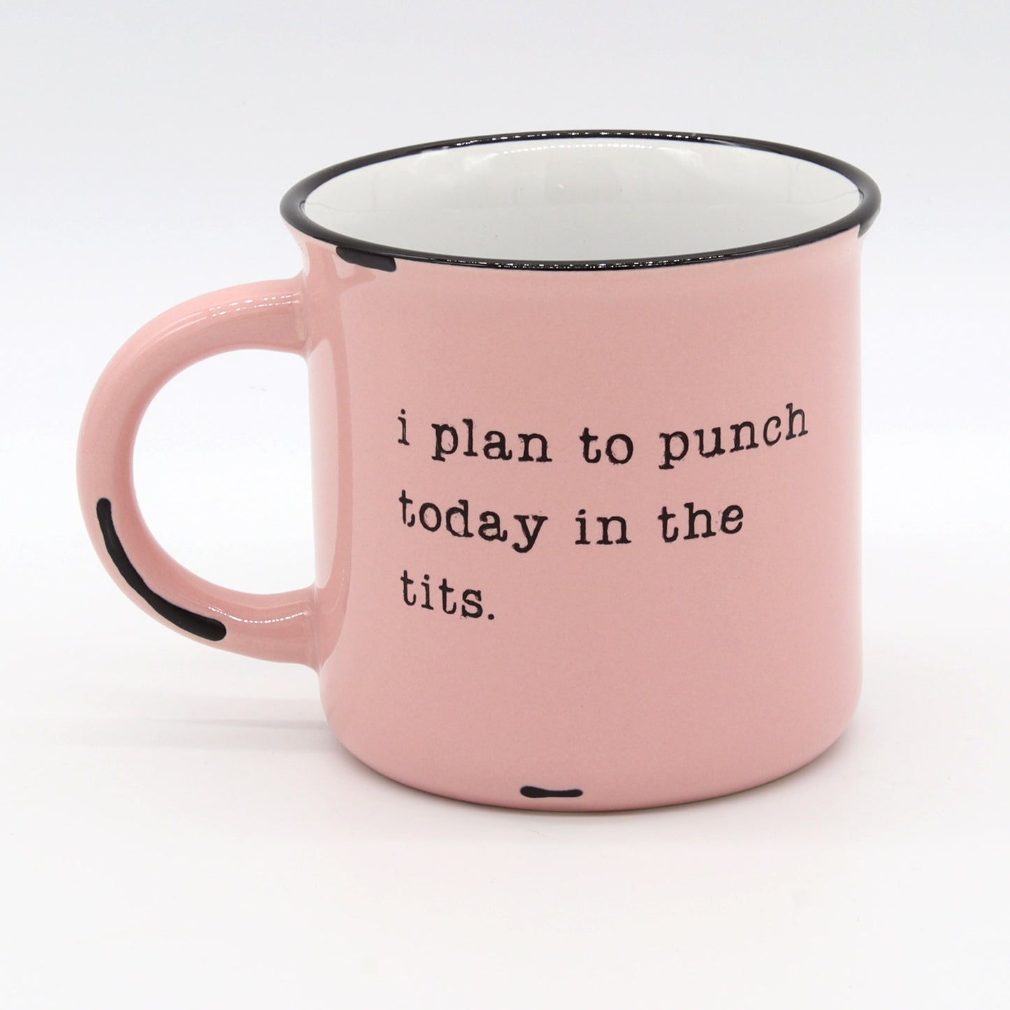 Punch Today in the Tits | Coffee Lover Gift | Gift for Him or Her | Profanity Inappropriate | Funny Inappropriate