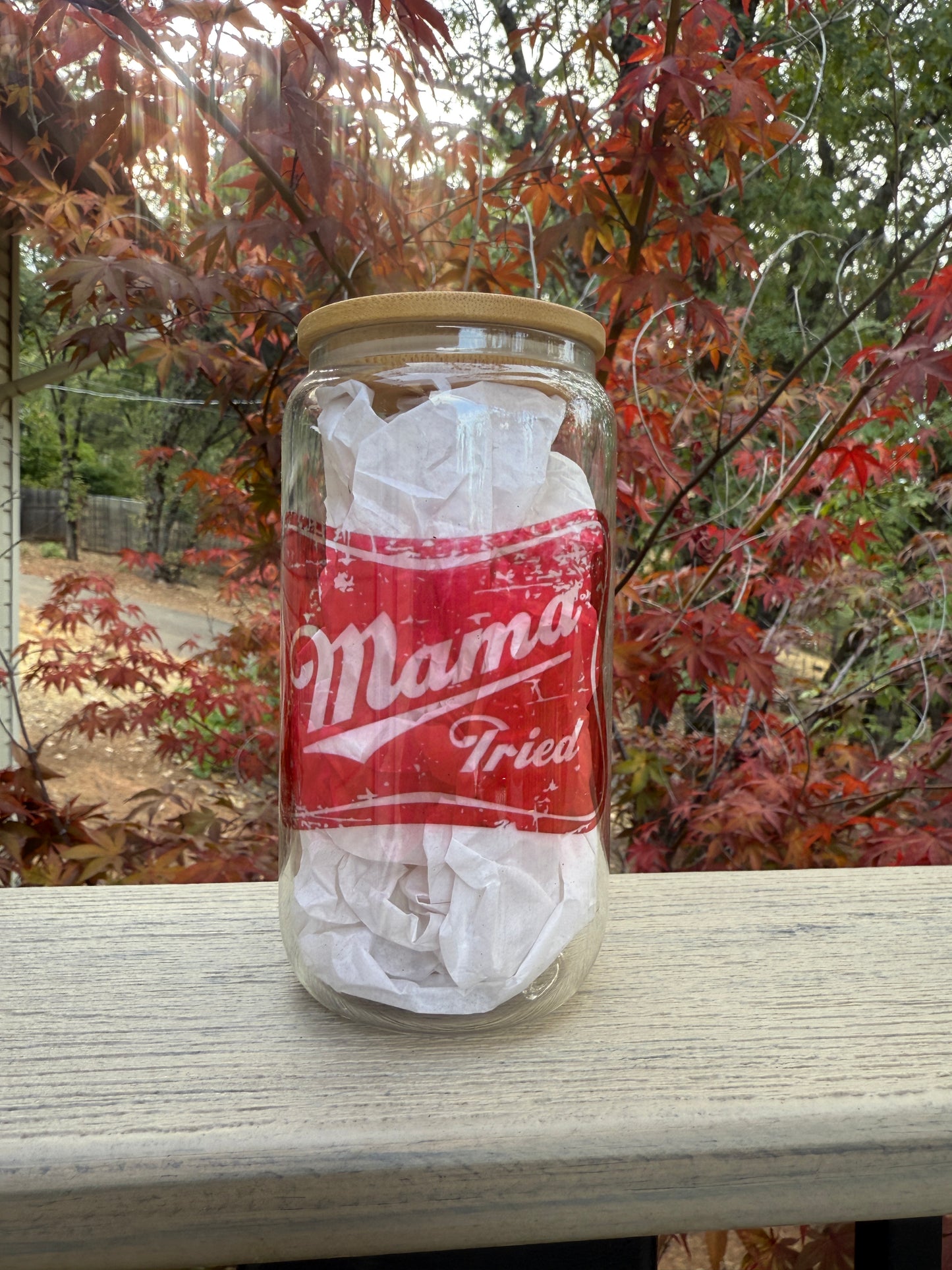 Mama is Tired | Tired as a Mother | Glass Cup | INSTOCK