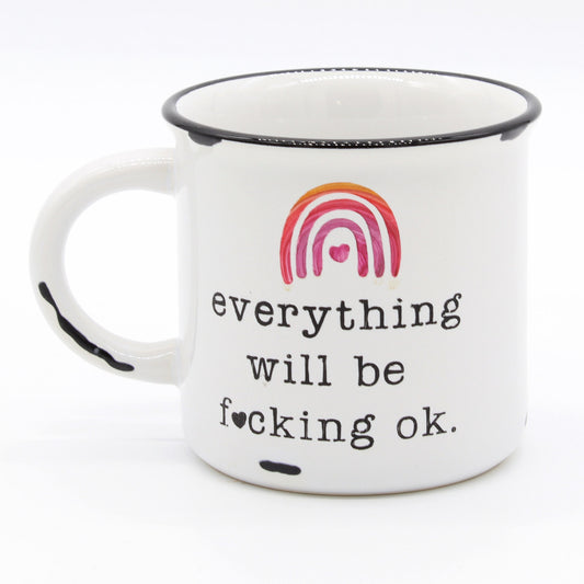 EVERYTHING OK_WHITE | INSTOCK RTS MUGS | Coffee Mugs | IDGAF | SALE