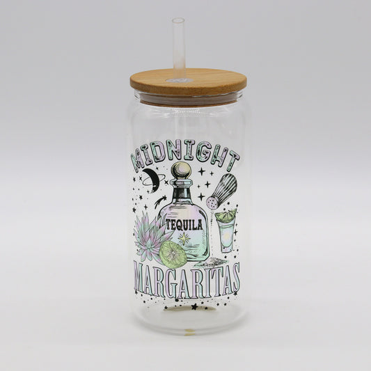 Midnight Margarita | Tequila | Mama Needs a Drink | Glass Cup | Glass Can