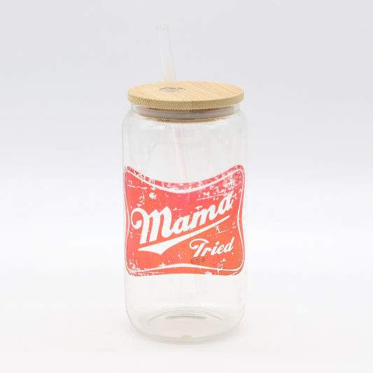 Mama is Tired | Tired as a Mother | Glass Cup