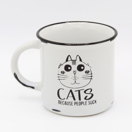 Cat mom | Cat Lover | people Suck | Coffee mug | Meow