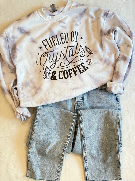 Crystals & Coffee | Shirts | Crew neck | Fiesty | Sweater Weather