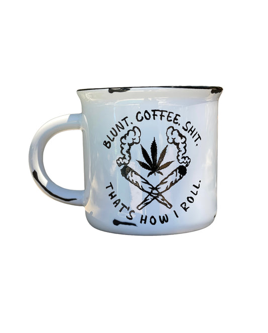 Blunt. Coffee. Poop. | Weed | Cannabis | Marijuana Gift | Coffee Mug | 420 Mug | Marijuana Leaves | Ganja