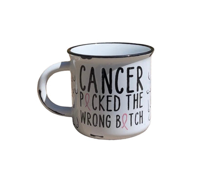 Breast Cancer | Cancer | Boobies | All Boobies Matter | Campfire Mug | Stronger Than Cancer | Warrior | Fuck Cancer | Pink Ribbon
