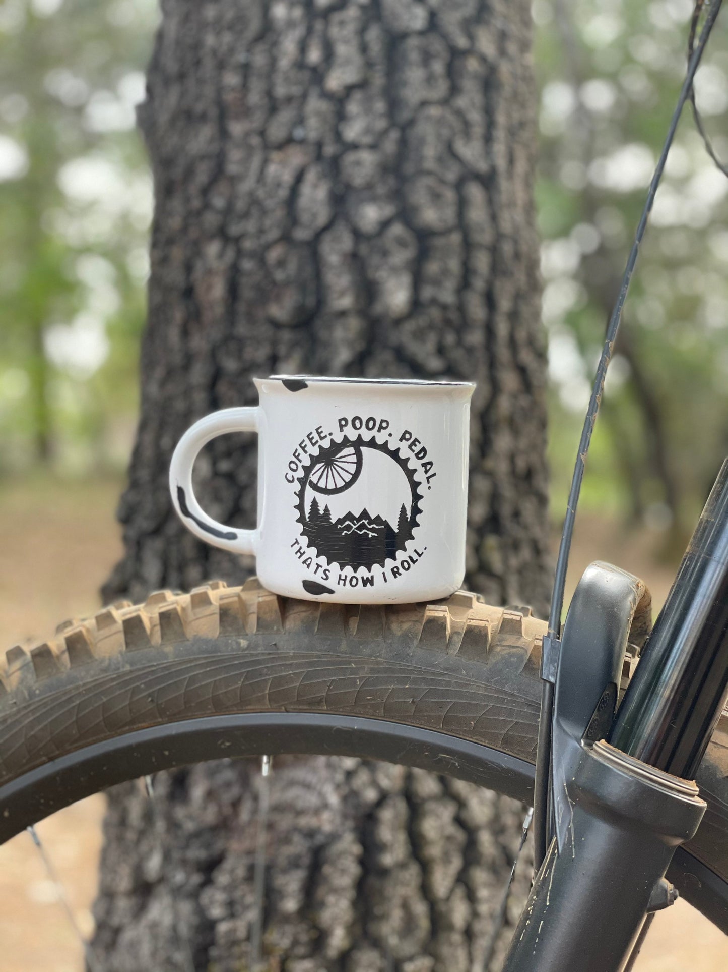 Mountain bike | This is how I Roll | MTB | Cyclist | Coffee, Poop, Pedal | Mountain Biker | Road Bike | Mugs for him | Mugs for her